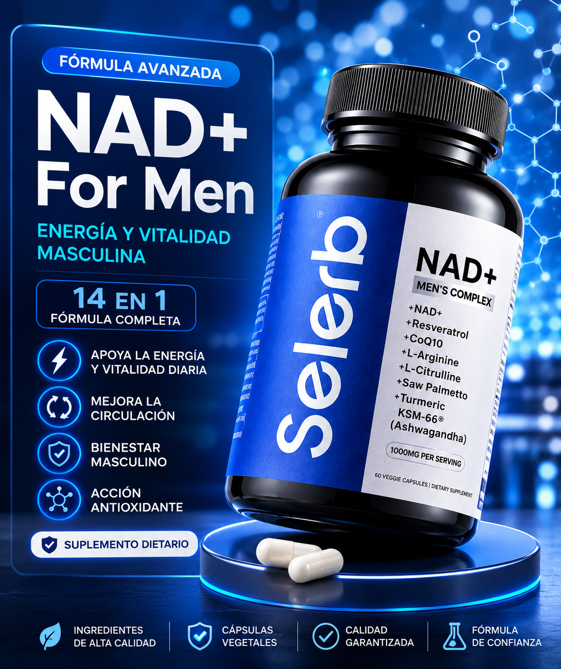 NAD+ FOR MEN – FÓRMULA AVANZADA PARA HOMBRES