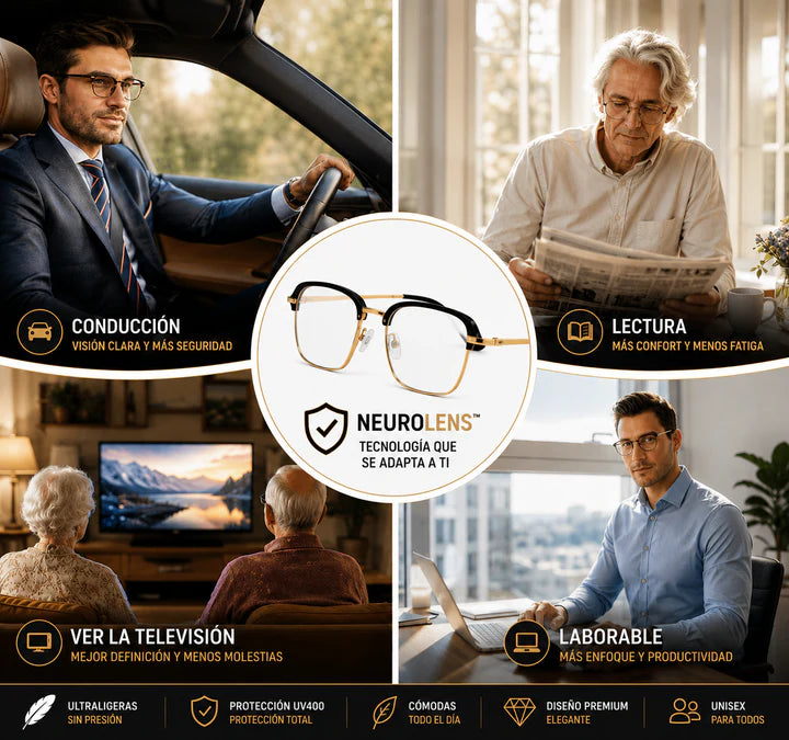 NeuroLens™ - Gafas Fotocromaticas Y con Proteccion Luz Azul